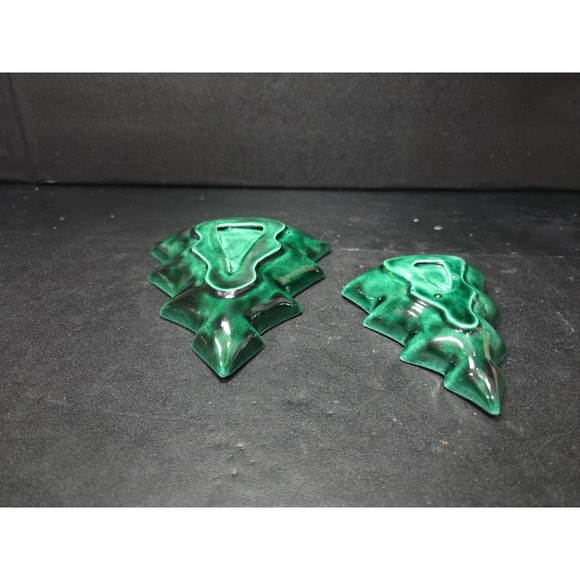 Stacking Christmas Tree Dishes, Vintage Ceramic Nesting Set‎ of 2, MCM Decor - Picture 7 of 9